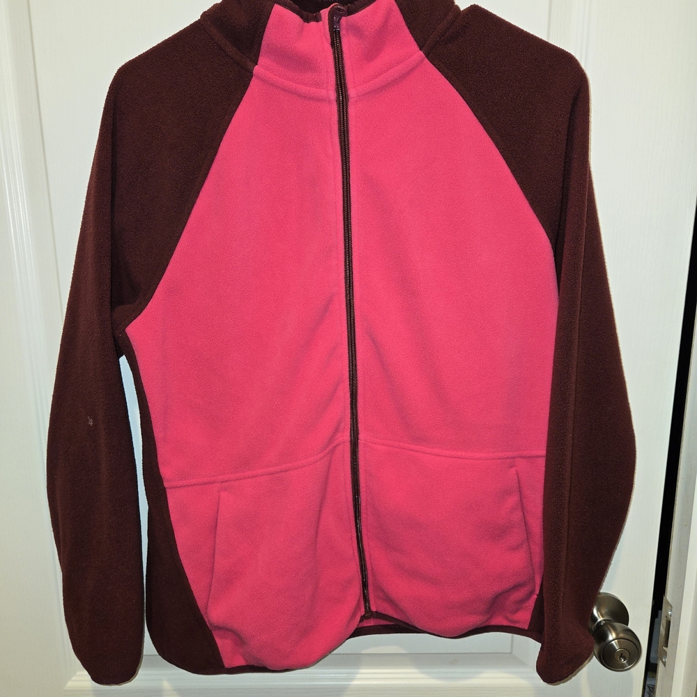 Xersion Vibrant Pink Fleece Jacket Womens 2XL